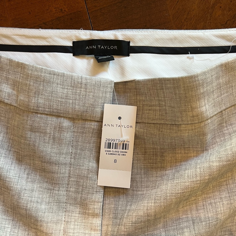 Ann Taylor gray pants.
